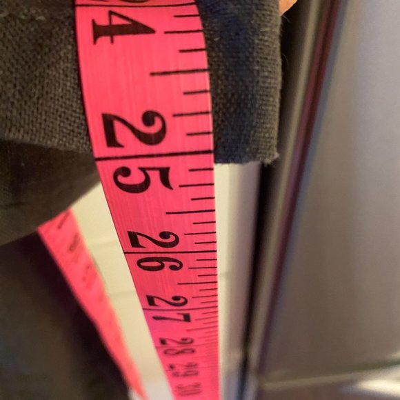 Conscious Clothing Black Linen Shirt Dress with Pockets and Snap Buttons - Picture 9 of 11